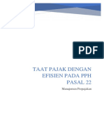 Makalah Taat Pajak Dengan Efisiensi Pada PPH Pasal 22