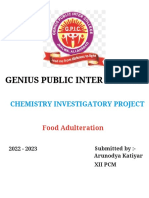 Chemistry Investigatory Project On Food