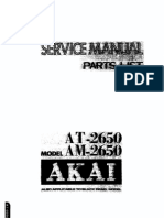 Akai AM 2650 Service Manual