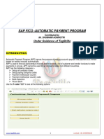 SAP FICO - Setting up Automatic Payment Program