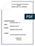 Trabajo de Primeros Auxilios -Informe de Botiquin- Richard Pauro Apaza e.fisica -Vii (1)