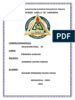 Trabajo de Primeros Auxilios -Informe de Botiquin- Richard Pauro Apaza e.fisica -Vii