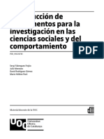 Construcción de Instrumentos para La Investigación en Las Ciencias Sociales y Del Comportamiento