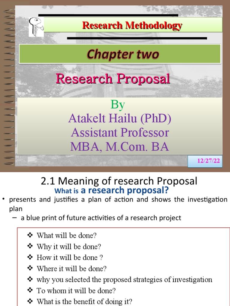 chapter 2 research proposal format