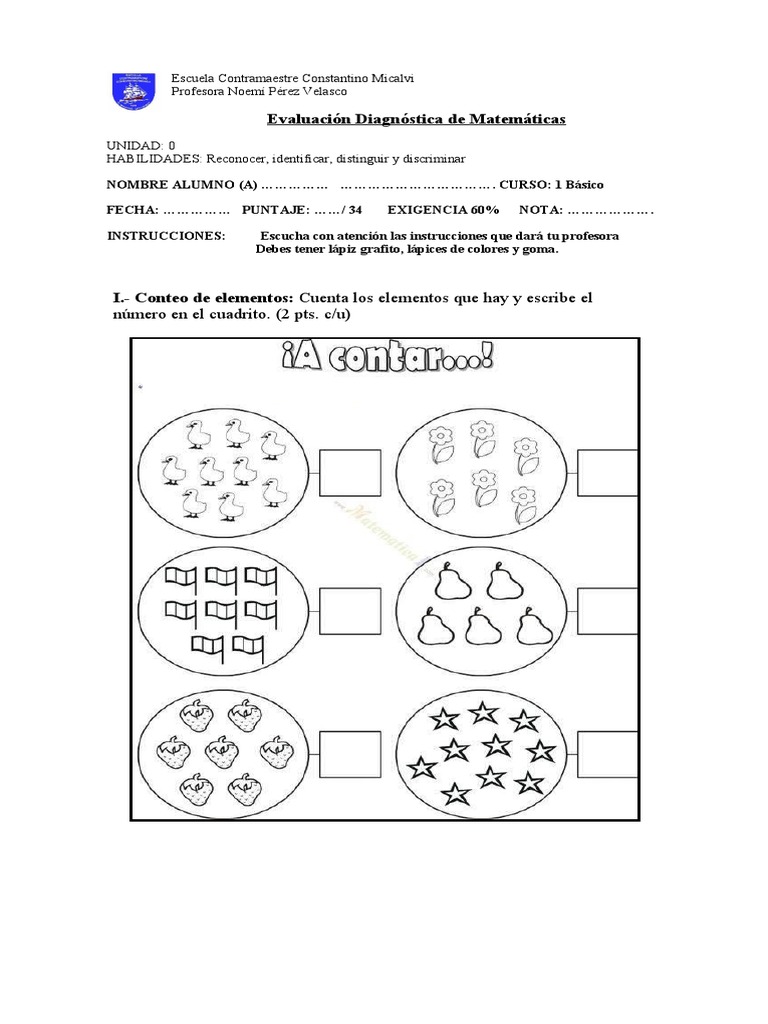 Actividades Matemáticas para Preescolar | PDF | Métodos y materiales de ...