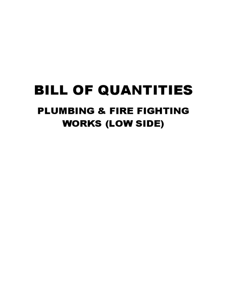 PLUMBING BOQ.xls PDF Plumbing Pipe (Fluid Conveyance)