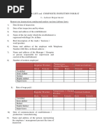 CHECKLIST Labour Department