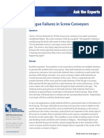 AtE Fatigue Failures in Screw Conveyors