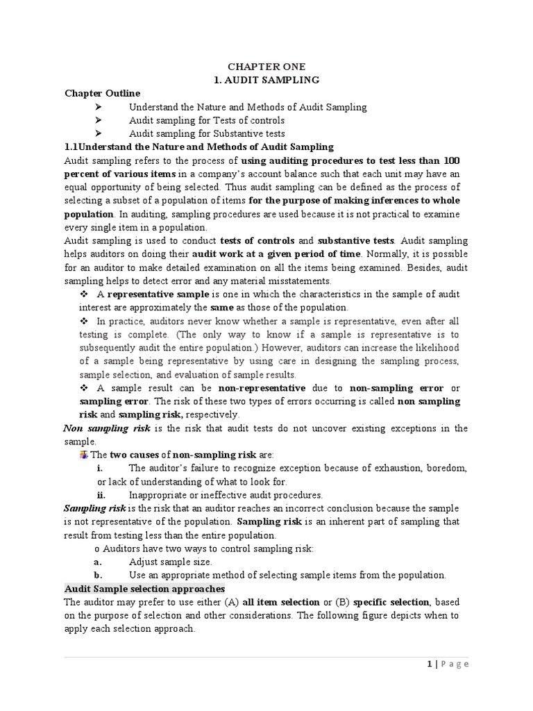 Understanding Audit Sampling Risks | PDF | Audit | Sampling (Statistics)
