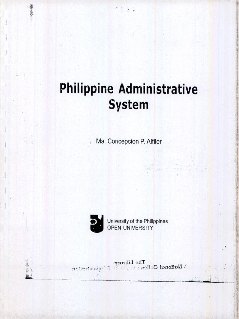 Philippine Administrative System | PDF