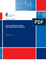 Schirm, Stefan A. The G-20, Emerging Powers and Transatlantic Relations, Transatlantic Academy, Paper Series, May 2011