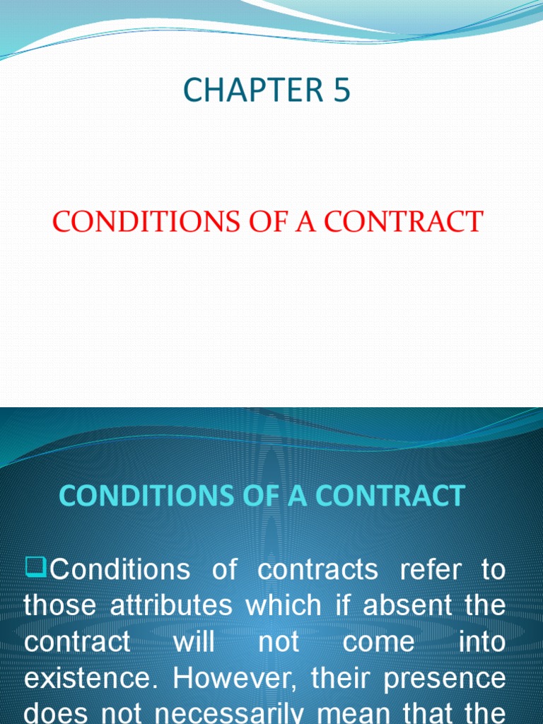 Condition Precedent In Contract Law