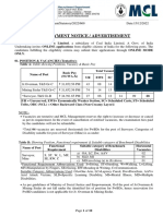 MCL Recruitment 2023 for 82 Jr.Overman, 145 Mining Sirdar, 68 Surveyor Posts