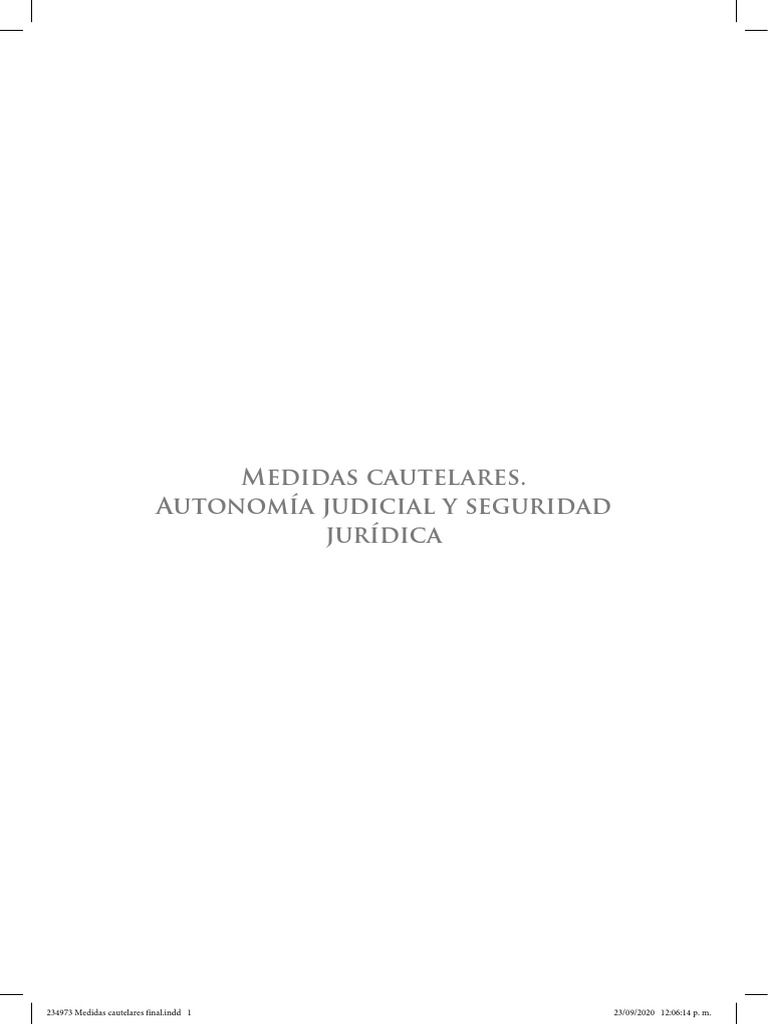 Medidas Cautelares Jca | PDF | Mandato | Ley procesal