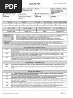 LecturePlan BI519 22CSH-101