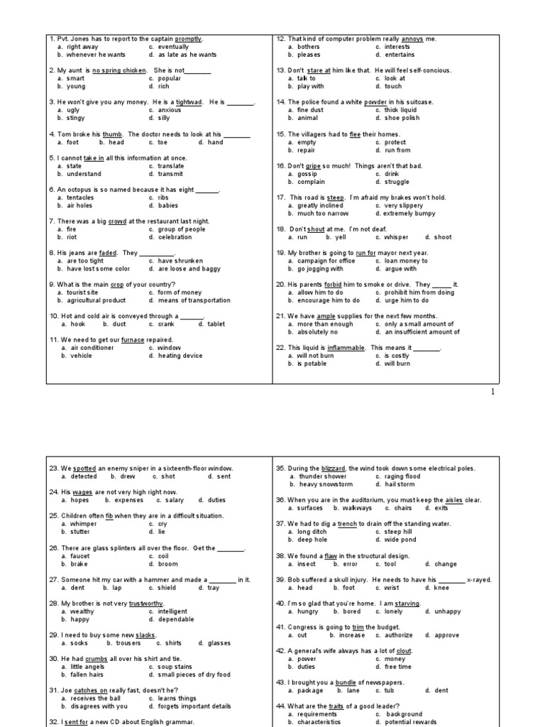 Vocab Test 1 PDF