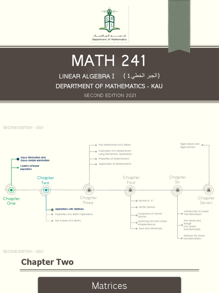 Math 241 Section 2.1 (3-2-2021) | PDF | Matrix (Mathematics) | Determinant