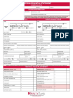 Business Personal Financial Statement Form