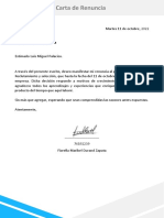 Carta de Renuncia