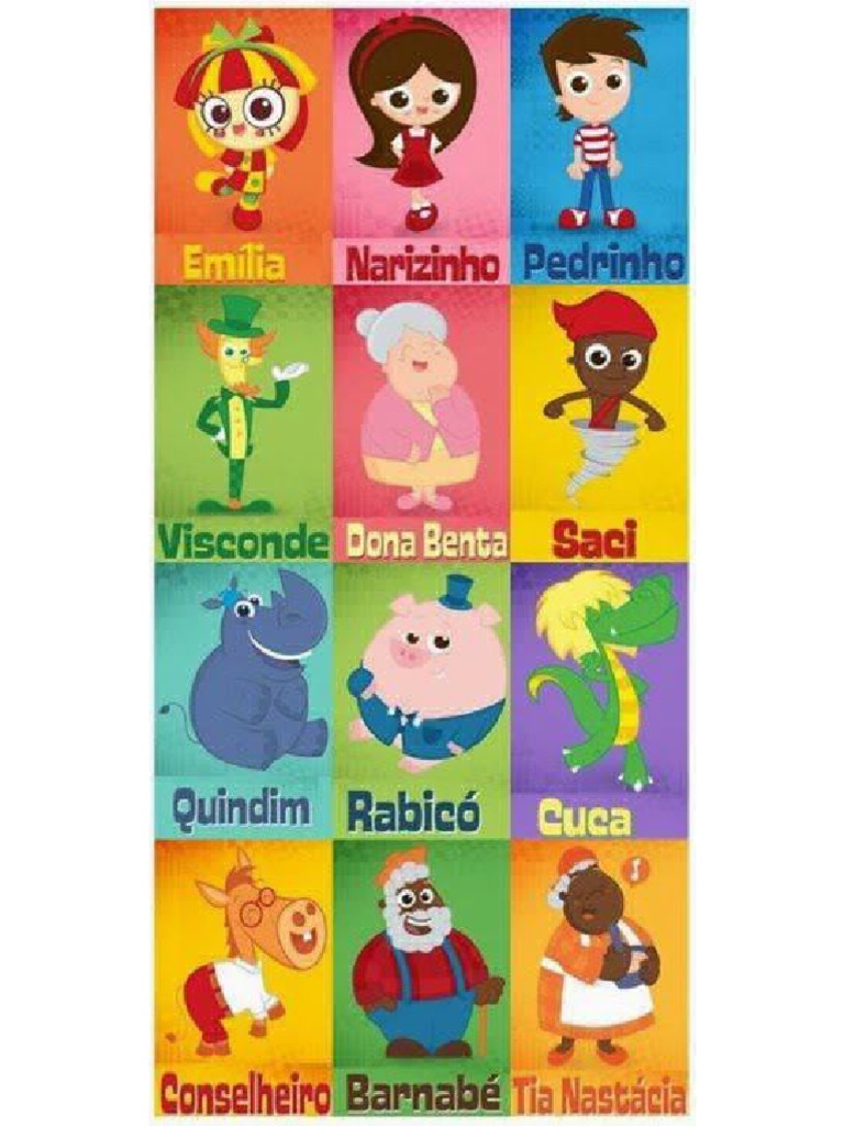 Personagens Do Sitio Do Pica Pau Amarelo | PDF