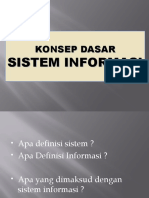 Konsep Dasar Sistem Informasi