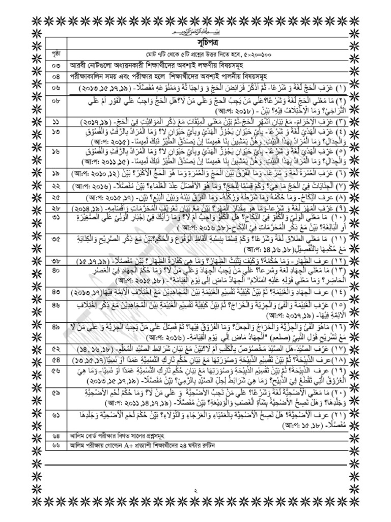 FIQH 1st Arabic Question | PDF