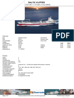 6,61636cbft Refrigerated Cargo Ship Capacity