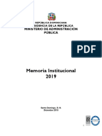 Memoria Institucional MAP 2019