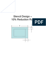 Stencil Design –10 % Reduction Rule