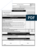 Lista de documentos requeridos para la contratación en Nexa BPO