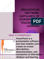 Uselfulness of Powerpoint in Teaching
