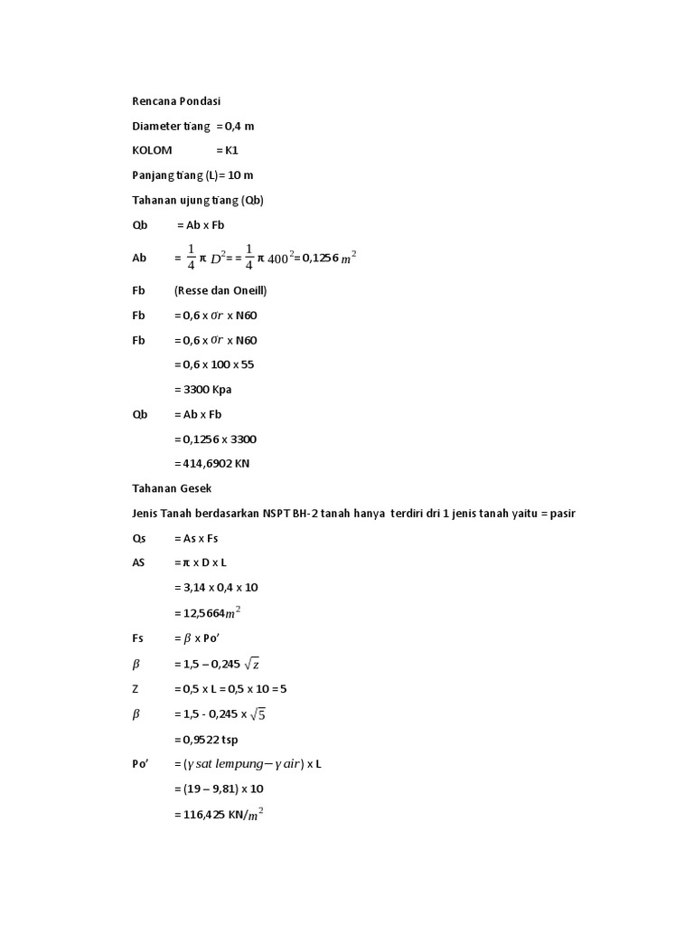 PONDASI | PDF
