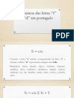 Pronúncia Das Letras "T" e "D" em Português