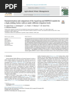 Parameterization and Comparison of The AquaCrop and MOPECO Models For