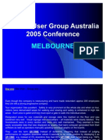 TRACC User Conference 2005 Report Draft