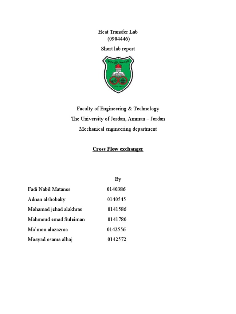 Cross Flow Part 1 Pdf Heat Transfer Physical Chemistry