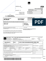 Fatura resumo com detalhes de compras e pagamentos