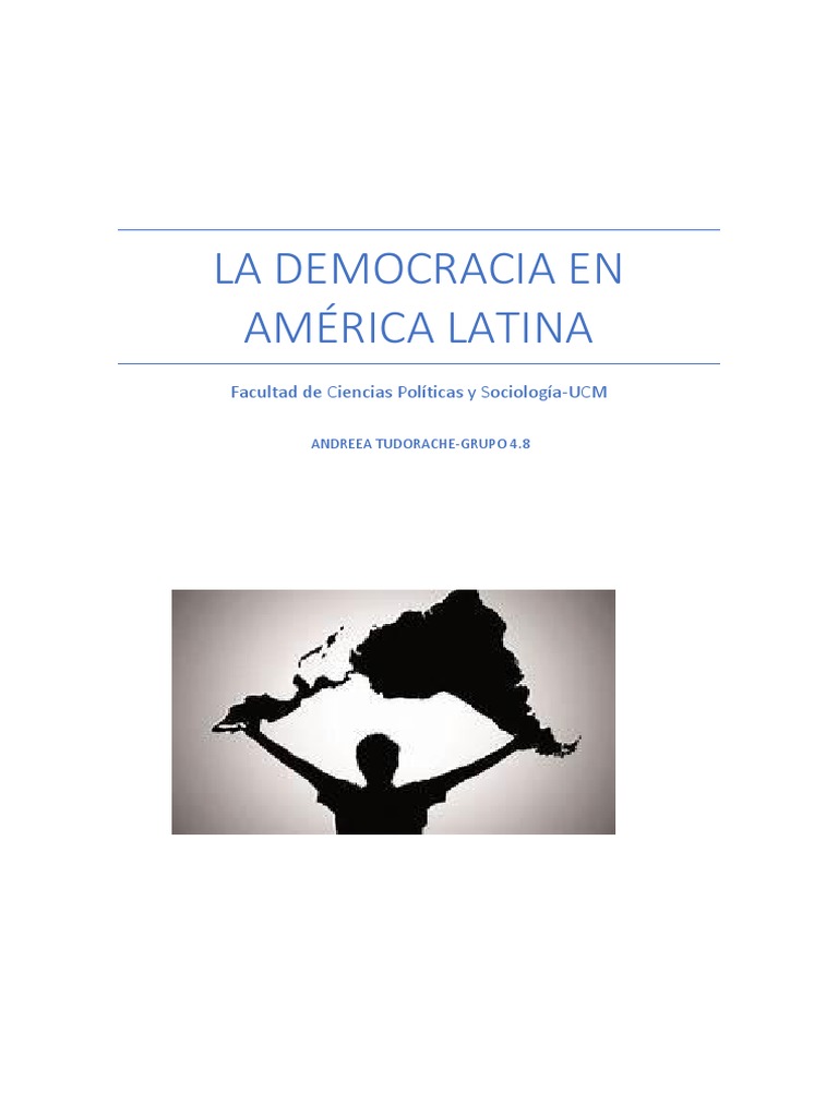 La Democracia en America Latina Trabajo | PDF | Ideologías políticas ...