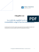 Ch 20 Le Cout Du Capital Ou Le Taux de Rentabilite Exige d Un Investissement (2)