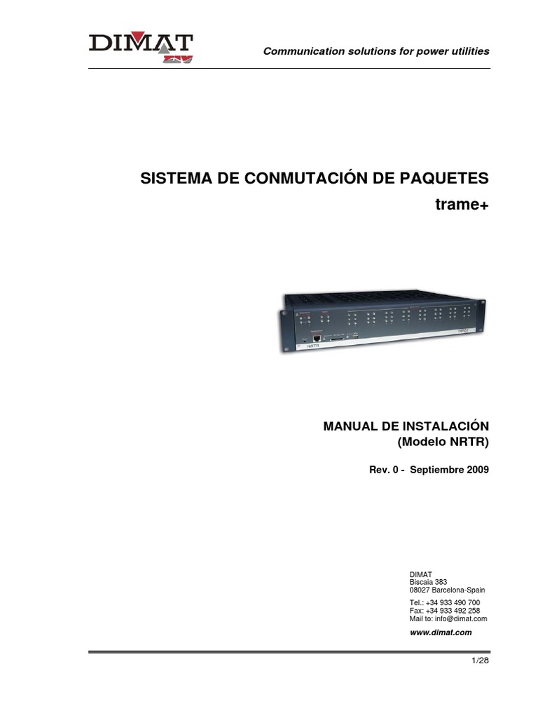 Manual de Instalación NRTR trame+ | PDF | Controlador de interfaz de ...