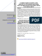 O Saber-Fazer Docente Uma Análise Do Programa Nacional Pela Alfabetização Na Idade Certa e Do Alfa e Beto