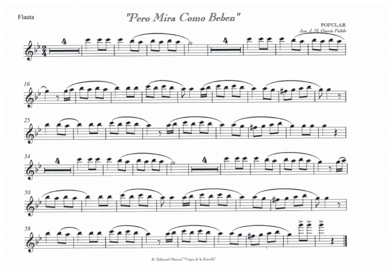 Pero Mira Como Beben Flauta | PDF