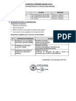 Matrícula Primer Grado 2023 en Huallintusha