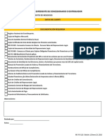Checklist documentos concesionario distribuidor
