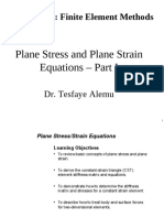CENG6504 Finite Element Plane Stress Strain