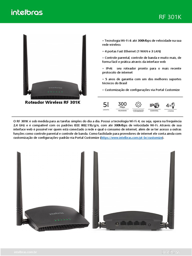 RF 301K Datasheet 06.01 | PDF | Wi-Fi | Rede de computadores