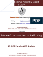 Not Encoder GDB Analysis