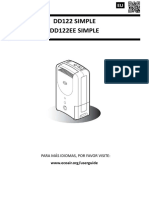 Dehumidifer DD122EE Simple Spanish Manual