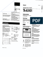 Sony TA-AX401 Amplificador
