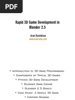 Blender Game Engine For Rapid Game Development Pycon 2010 Final